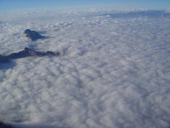 mare di nubi su Cervinia